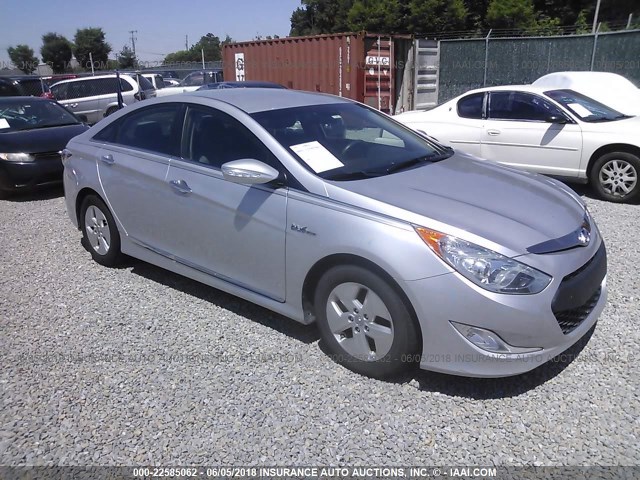 KMHEC4A41BA002256 - 2011 HYUNDAI SONATA HYBRID SILVER photo 1