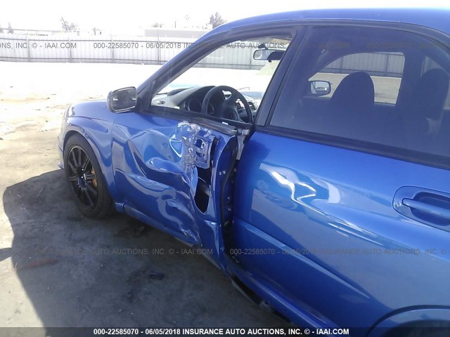 JF1GD70605L522767 - 2005 SUBARU IMPREZA WRX STI BLUE photo 6