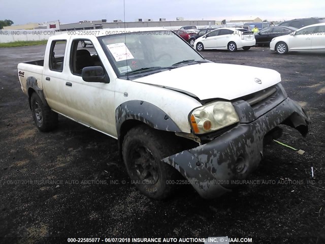 1N6ED27Y82C305634 - 2002 NISSAN FRONTIER CREW CAB XE/CREW CAB SE WHITE photo 1