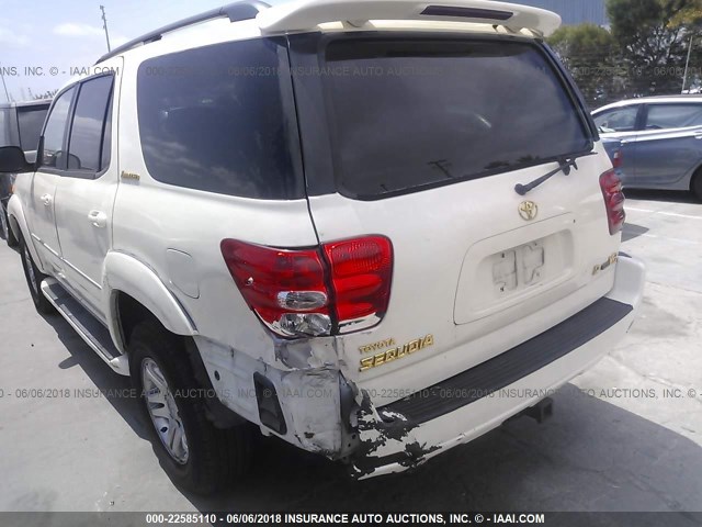 5TDBT48A83S151206 - 2003 TOYOTA SEQUOIA LIMITED WHITE photo 3