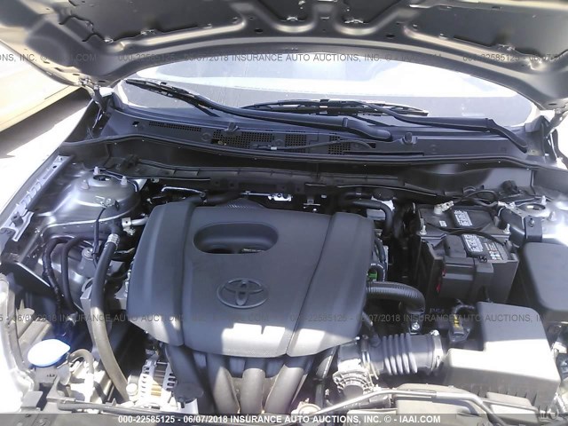 3MYDLBZV9GY131397 - 2016 TOYOTA SCION IA SILVER photo 10