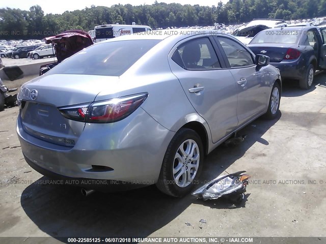 3MYDLBZV9GY131397 - 2016 TOYOTA SCION IA SILVER photo 4