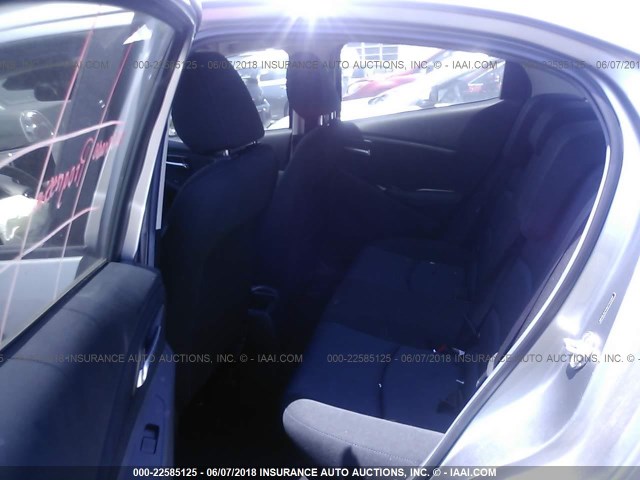 3MYDLBZV9GY131397 - 2016 TOYOTA SCION IA SILVER photo 8