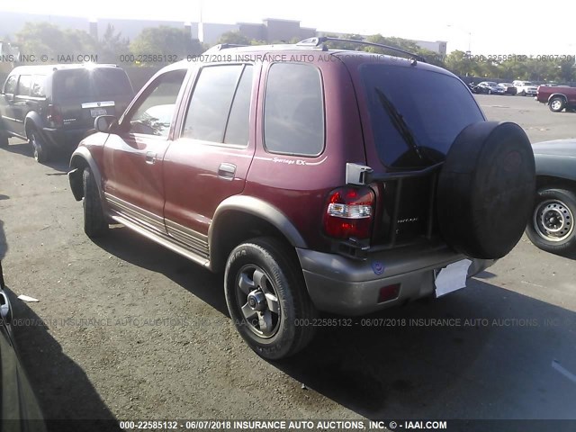 KNDJB7234X5594099 - 1999 KIA SPORTAGE RED photo 3