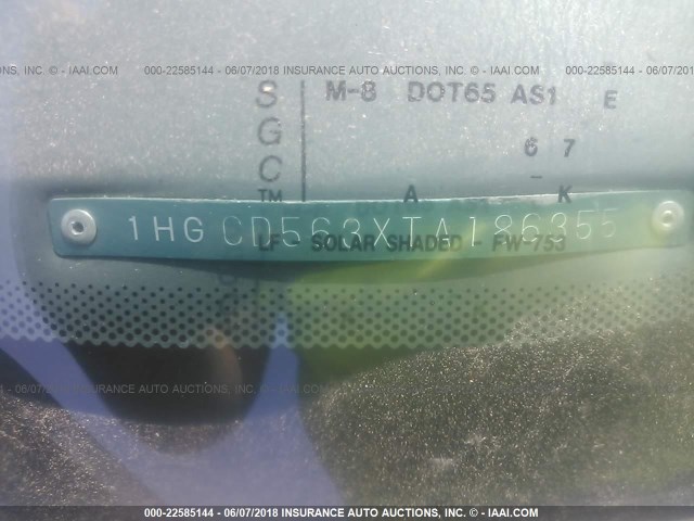 1HGCD563XTA186355 - 1996 HONDA ACCORD LX/EX GREEN photo 9