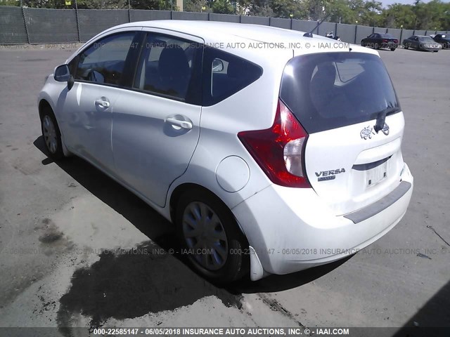 3N1CE2CP4EL430727 - 2014 NISSAN VERSA NOTE S/S PLUS/SV/SL WHITE photo 3