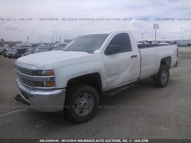 1GC0CUEG0HZ283012 - 2017 CHEVROLET SILVERADO C2500 HEAVY DUTY WHITE photo 2