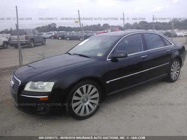 WAULL44E66N005648 - 2006 AUDI A8 4.2 QUATTRO BLACK photo 2