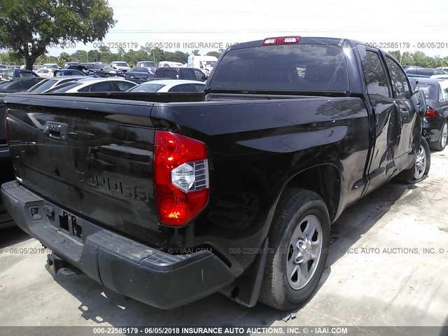 5TFRU5F17EX032399 - 2014 TOYOTA TUNDRA DOUBLE CAB SR/SR5 BLACK photo 4