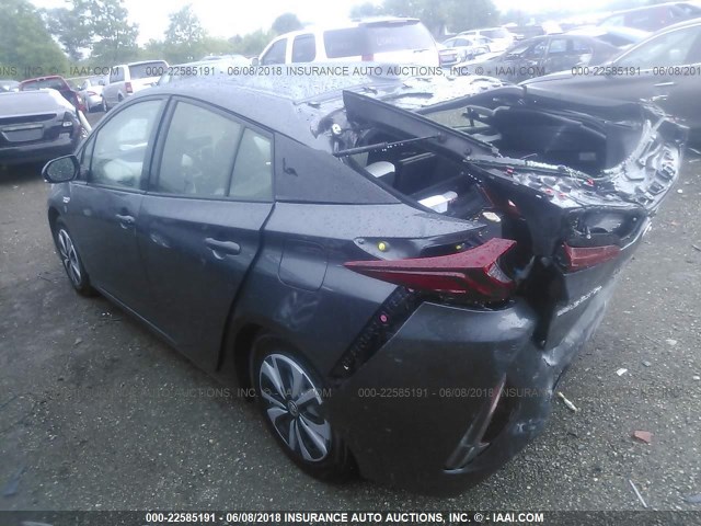 JTDKARFP0J3071732 - 2018 TOYOTA PRIUS PRIME  灰色 照片 3