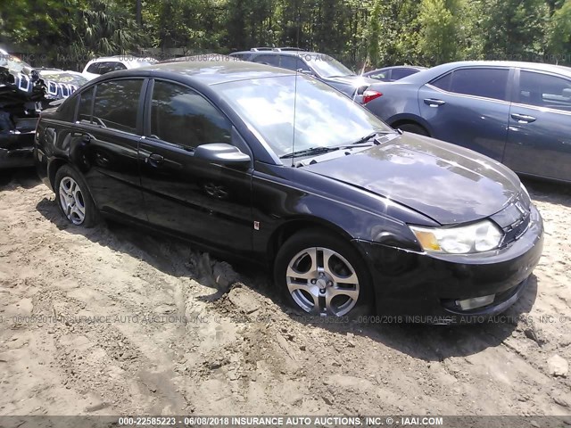 1G8AL52F14Z113381 - 2004 SATURN ION LEVEL 3 BLACK photo 1