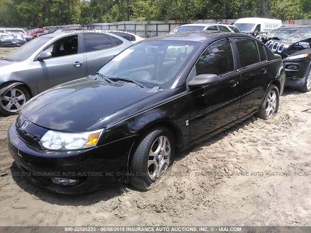 1G8AL52F14Z113381 - 2004 SATURN ION LEVEL 3 BLACK photo 2