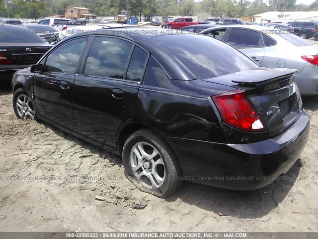 1G8AL52F14Z113381 - 2004 SATURN ION LEVEL 3 BLACK photo 3