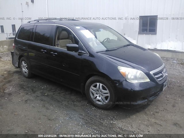 5FNRL38717B068546 - 2007 HONDA ODYSSEY EXL BLACK photo 1