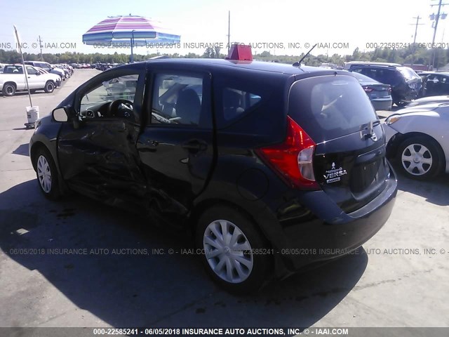 3N1CE2CP0EL432619 - 2014 NISSAN VERSA NOTE S/S PLUS/SV/SL BLACK photo 3