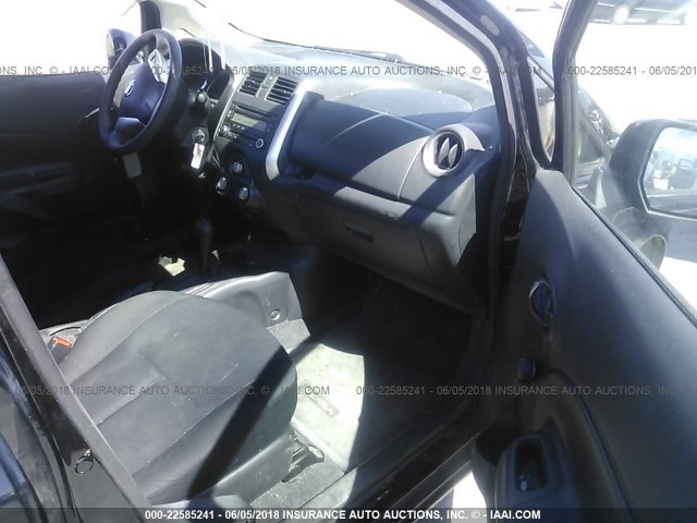 3N1CE2CP0EL432619 - 2014 NISSAN VERSA NOTE S/S PLUS/SV/SL BLACK photo 5