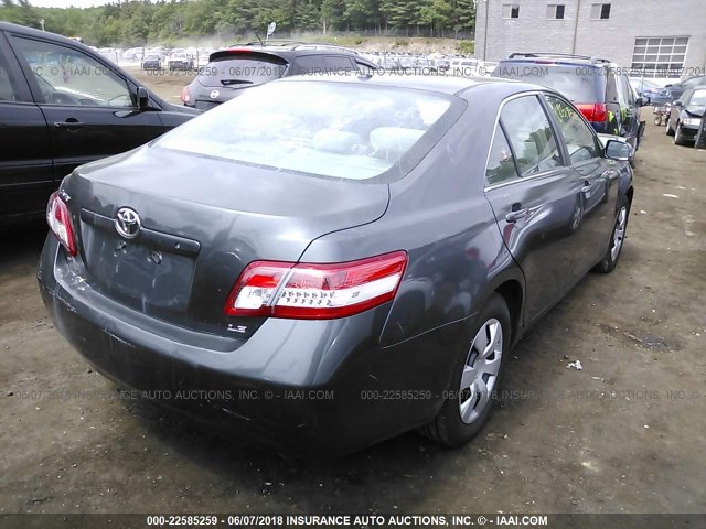 4T1BF3EK5AU050370 - 2010 TOYOTA CAMRY SE/LE/XLE GRAY photo 4