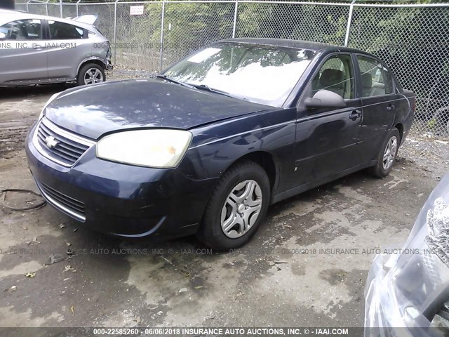 1G1ZS51F36F224640 - 2006 CHEVROLET MALIBU LS 蓝色 照片 2