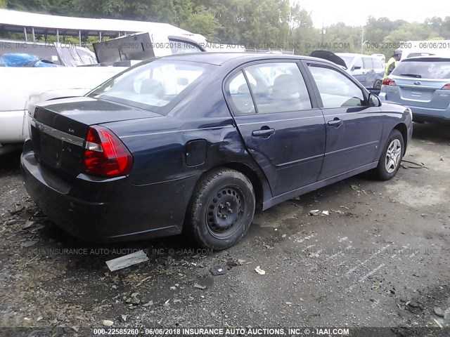 1G1ZS51F36F224640 - 2006 CHEVROLET MALIBU LS 蓝色 照片 4