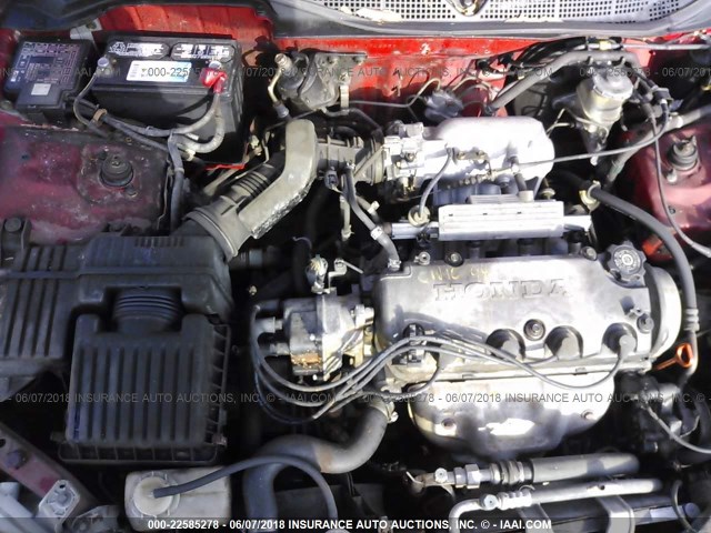 1HGEJ8248VL048659 - 1997 HONDA CIVIC EX RED photo 10