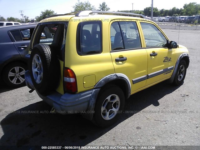 2CNBJ734036900109 - 2003 CHEVROLET TRACKER ZR2 YELLOW photo 4