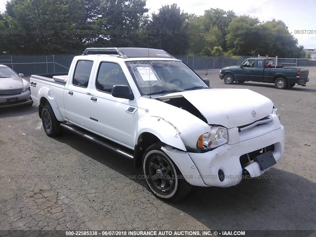 1N6ED29Y34C434560 - 2004 NISSAN FRONTIER CREW CAB XE V6 WHITE photo 1