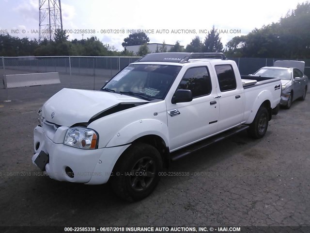 1N6ED29Y34C434560 - 2004 NISSAN FRONTIER CREW CAB XE V6 WHITE photo 2