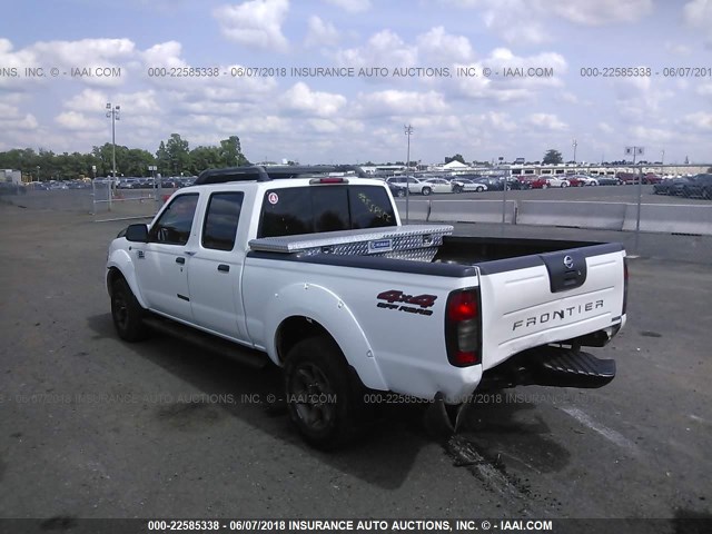 1N6ED29Y34C434560 - 2004 NISSAN FRONTIER CREW CAB XE V6 WHITE photo 3