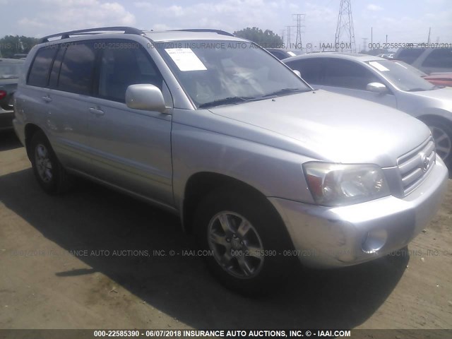 JTEGP21A440038541 - 2004 TOYOTA HIGHLANDER LIMITED SILVER photo 1