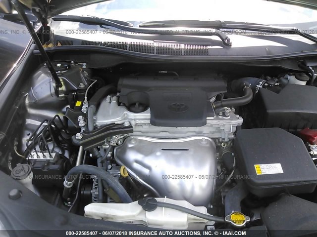 4T1BF1FK5FU105989 - 2015 TOYOTA CAMRY LE/XLE/SE/XSE ნაცრისფერი ფოტო 10