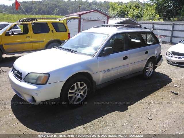 4S3BH675647643861 - 2004 SUBARU LEGACY OUTBACK AWP SILVER photo 2