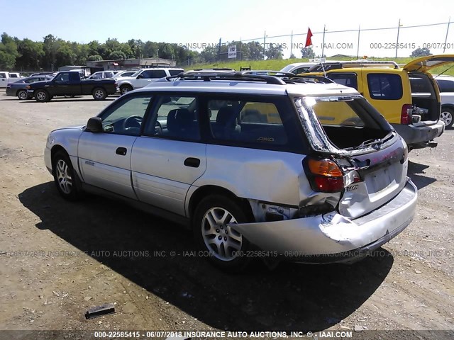 4S3BH675647643861 - 2004 SUBARU LEGACY OUTBACK AWP SILVER photo 3