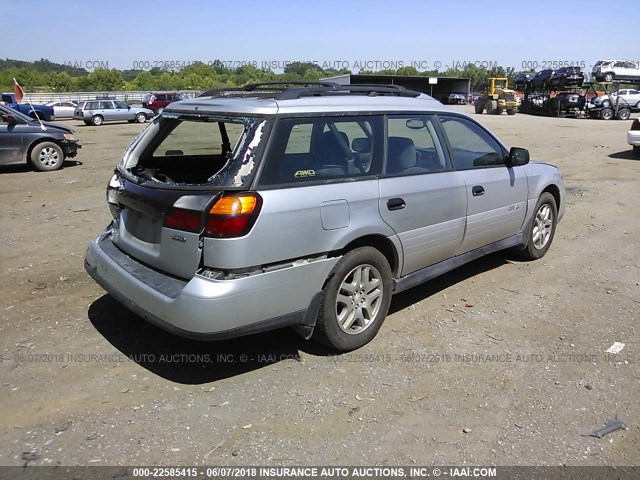 4S3BH675647643861 - 2004 SUBARU LEGACY OUTBACK AWP SILVER photo 4