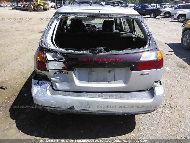 4S3BH675647643861 - 2004 SUBARU LEGACY OUTBACK AWP 银色 照片 6