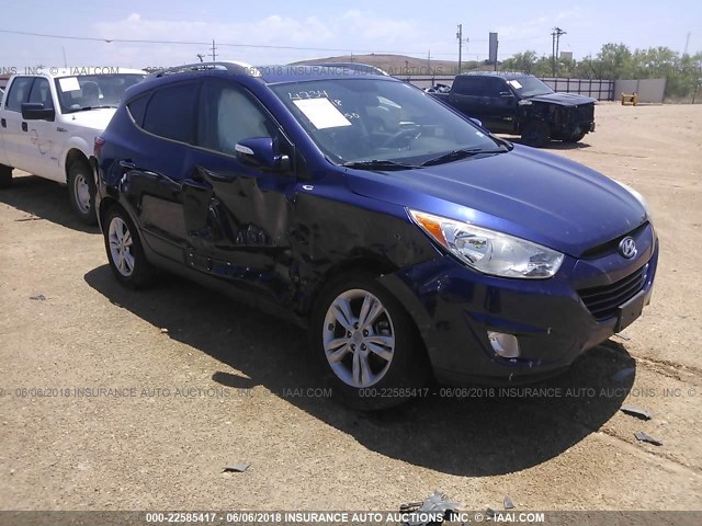 KM8JU3AC0DU624734 - 2013 HYUNDAI TUCSON GLS/LIMITED 蓝色 照片 1