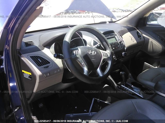 KM8JU3AC0DU624734 - 2013 HYUNDAI TUCSON GLS/LIMITED 蓝色 照片 5