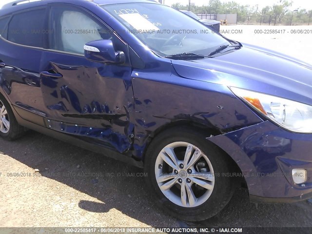 KM8JU3AC0DU624734 - 2013 HYUNDAI TUCSON GLS/LIMITED 蓝色 照片 6