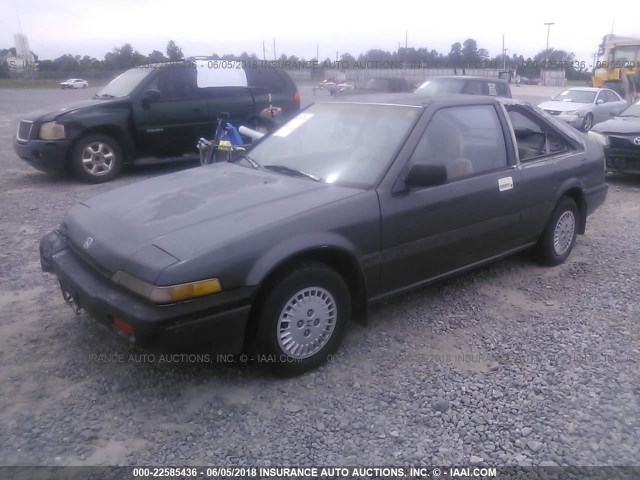 1HGCA5349HA039666 - 1987 HONDA ACCORD LXI GRAY photo 2