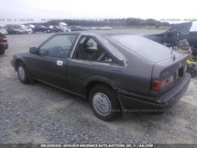 1HGCA5349HA039666 - 1987 HONDA ACCORD LXI GRAY photo 3