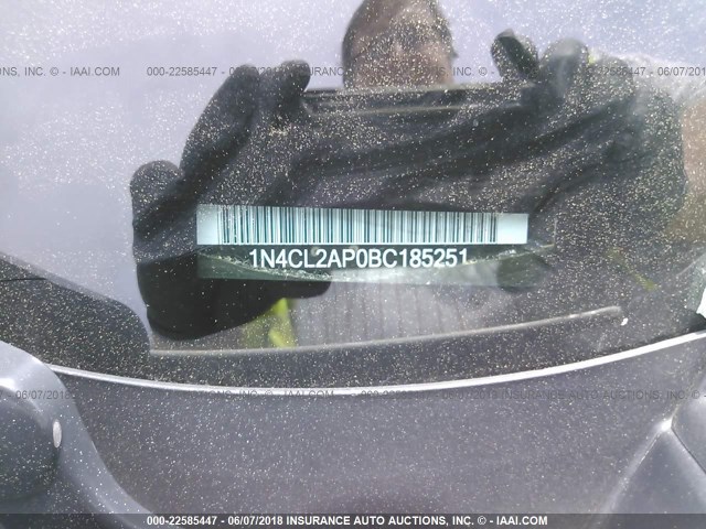 1N4CL2AP0BC185251 - 2011 NISSAN ALTIMA HYBRID WHITE photo 9