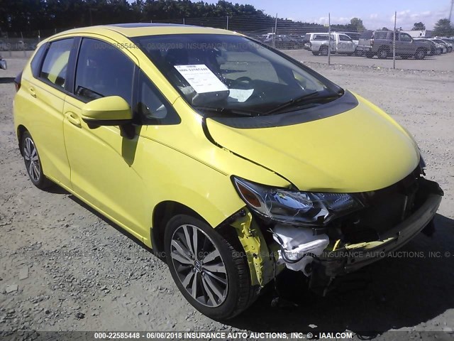 3HGGK5H89FM751184 - 2015 HONDA FIT EX/EXL YELLOW photo 1