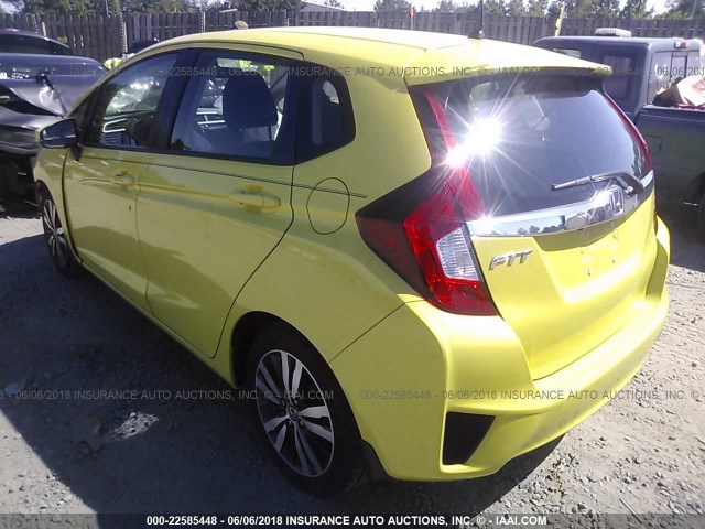 3HGGK5H89FM751184 - 2015 HONDA FIT EX/EXL YELLOW photo 3