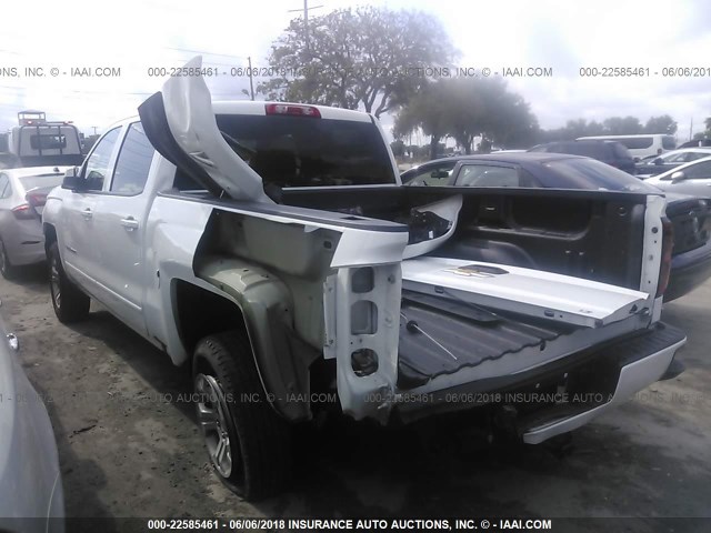 3GCUKREC9GG373661 - 2016 CHEVROLET SILVERADO K1500 LT WHITE photo 3