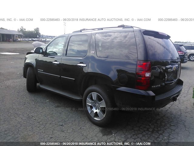 1GNFK13047R394380 - 2007 CHEVROLET TAHOE K1500 BLACK photo 3