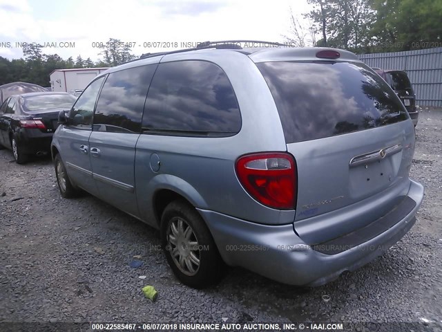 2A4GP54L66R877189 - 2006 CHRYSLER TOWN & COUNTRY TOURING Light Blue photo 3