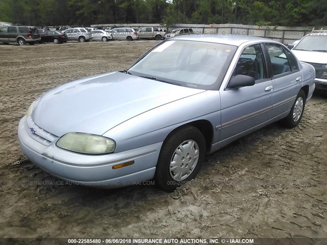 2G1WL52M8T9166347 - 1996 CHEVROLET LUMINA BLUE photo 2