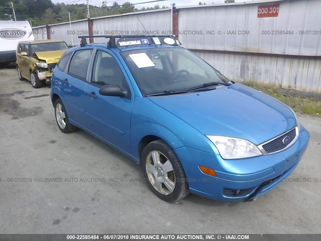 1FAHP37N37W243476 - 2007 FORD FOCUS ZX5/S/SE/SES BLUE photo 1