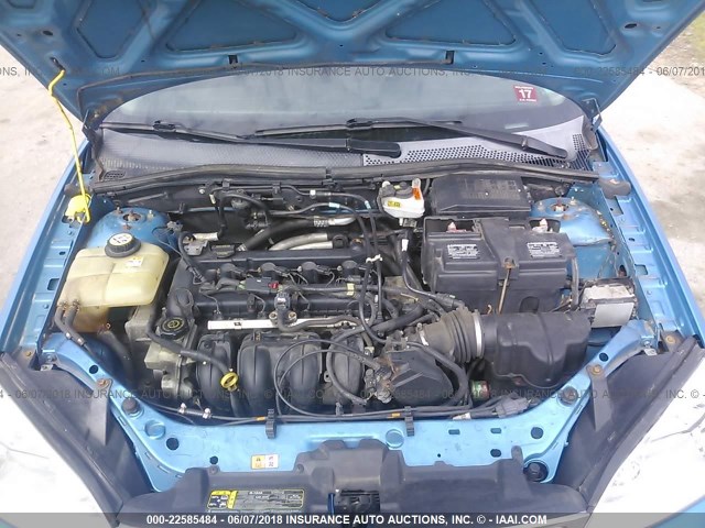 1FAHP37N37W243476 - 2007 FORD FOCUS ZX5/S/SE/SES BLUE photo 10