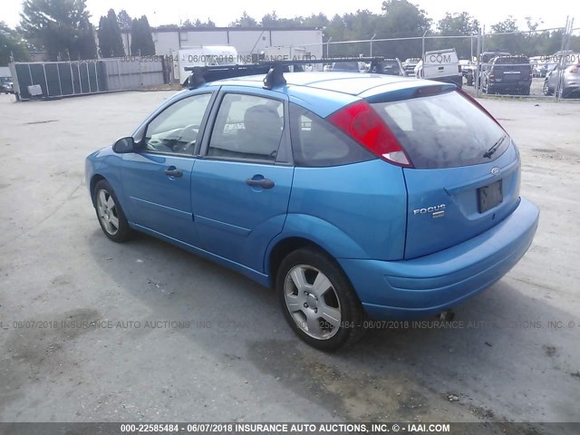 1FAHP37N37W243476 - 2007 FORD FOCUS ZX5/S/SE/SES BLUE photo 3