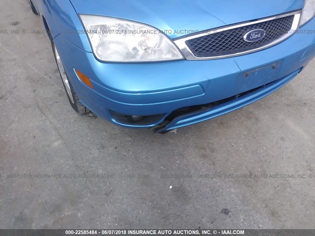 1FAHP37N37W243476 - 2007 FORD FOCUS ZX5/S/SE/SES BLUE photo 6